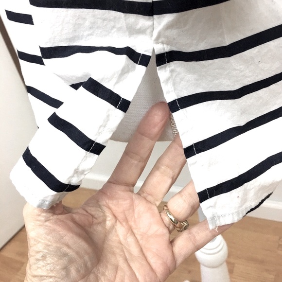 Mud Pie Navy and white Striped Blouse Size M - Picture 5 of 5